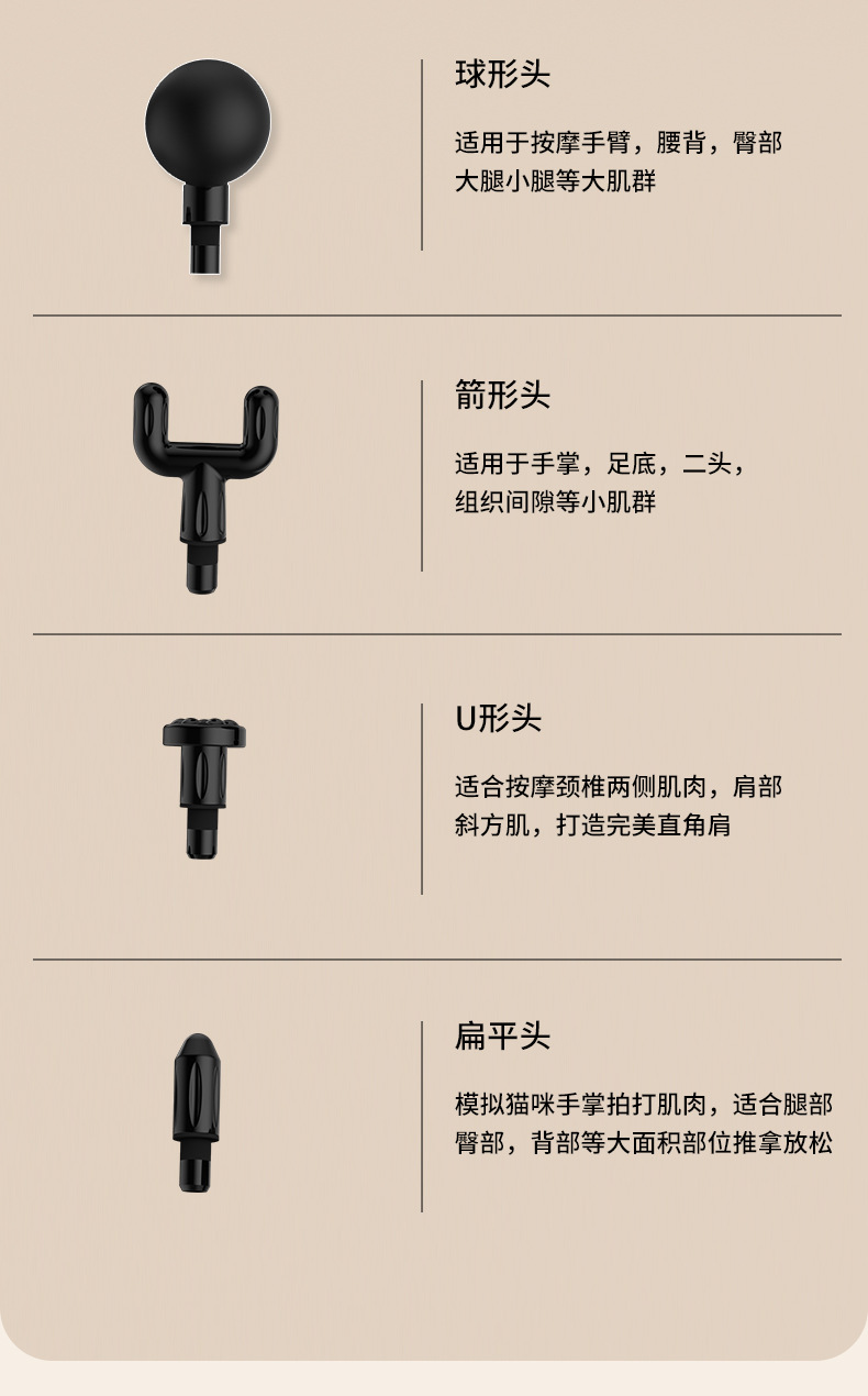 跨境迷你型筋膜枪专业级健身器材肌肉放松按摩器温州礼品筋膜枪详情38
