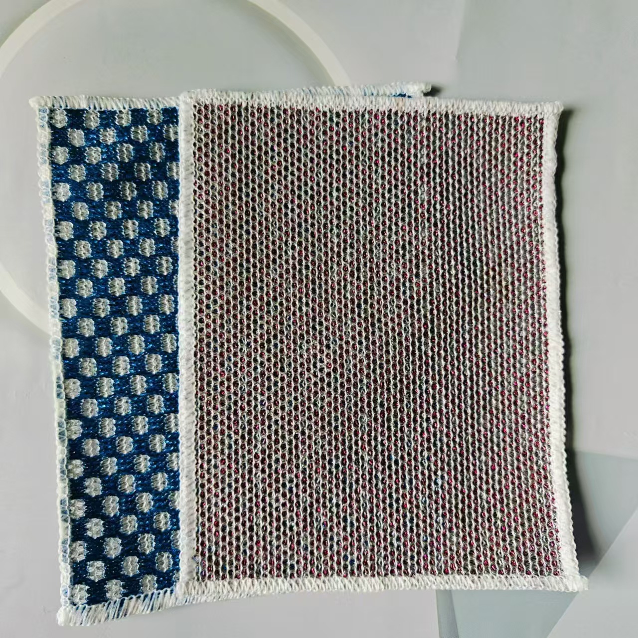 【 Zone 2-12 】 Colored checkered silver rags 50 yuan per bundle 5000 yuan per piece. Colored checkered silver rags for household use, double-sided rags for kitchen, colored rags for washing dishes and POTS, 1 yuan wholesale pic 4