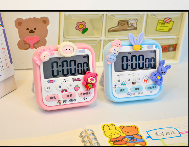 厨房电子定时器学生时间管理器闹钟厨房烘焙电子可视化计时器时钟详情13