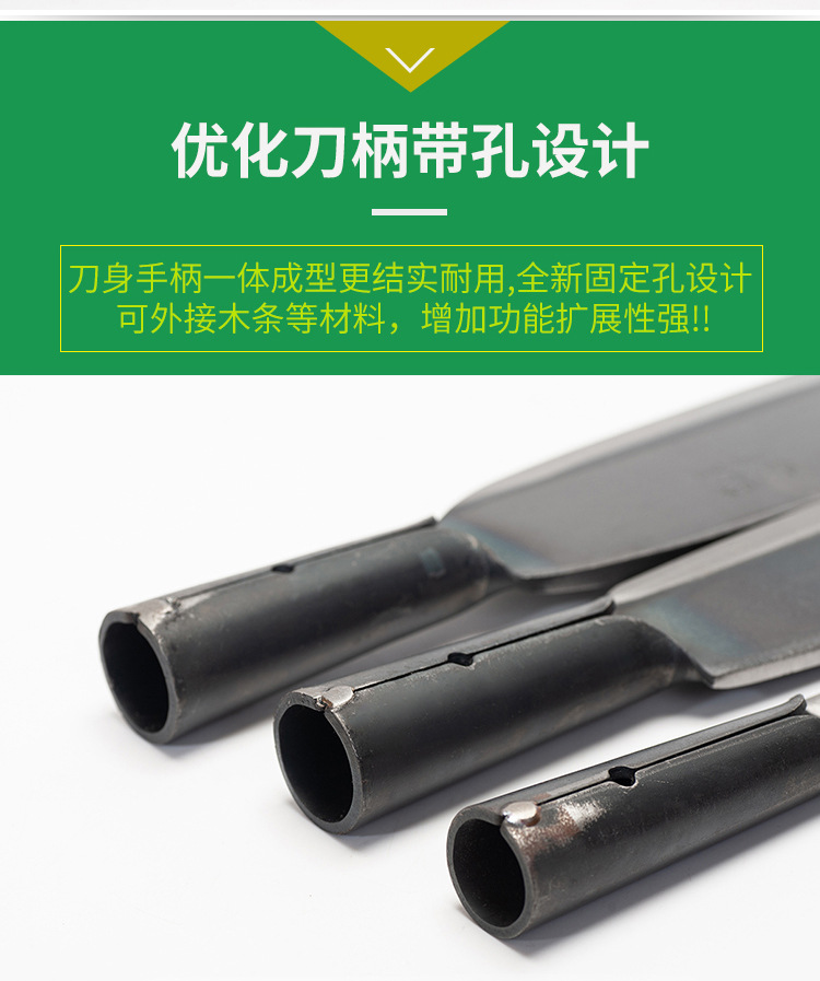 Factory direct supply of Chuwan stainless steel firewood knives, sugarcane knives, curved knives, stainless steel wide fan sickles for agricultural use, and mountain opening curved knives pic 19