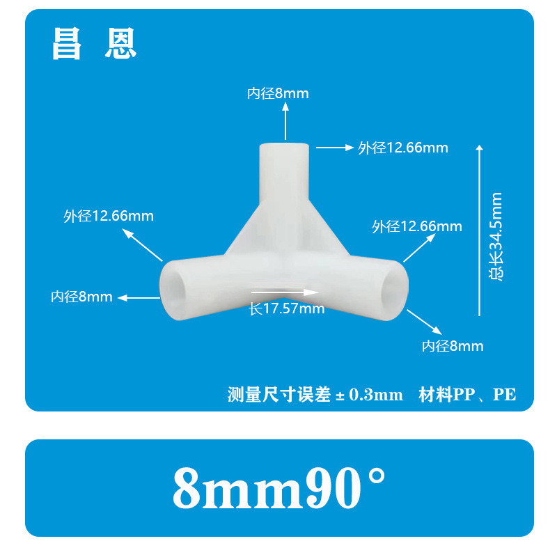 塑料接头连接件帐篷配件立体直角弯头摄影棚外卖箱支架而二三四通详情3