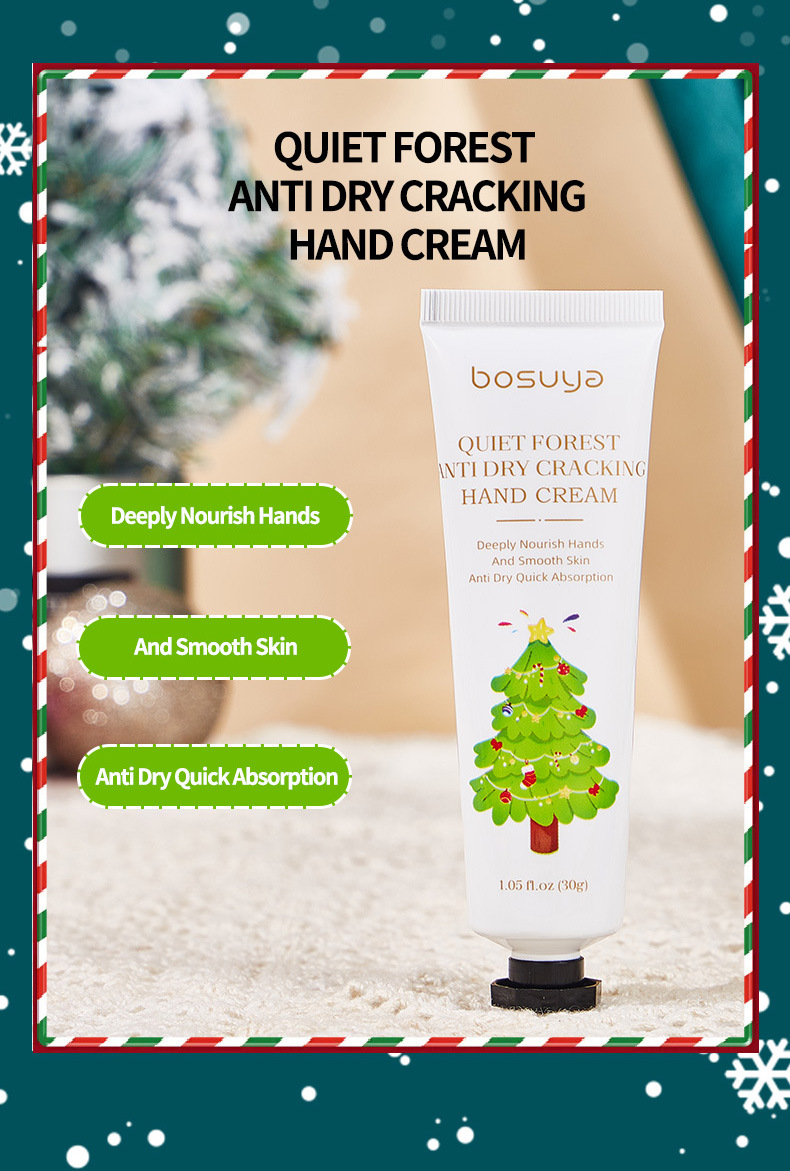 【跨境专供】bosuya圣诞护手霜滋润保湿补水秋冬防干裂护手霜批发详情13
