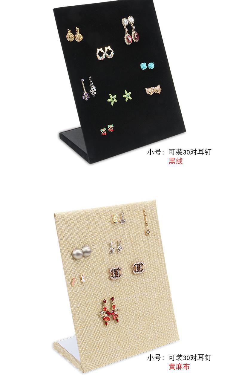 Ear accessory display board, velvet fabric, simple jewelry rack, accessories, ear studs, hanging necklace, earrings, storage box, storage rack for home use pic 4