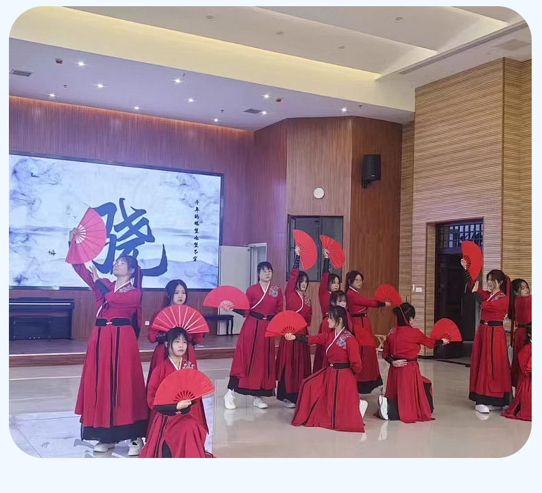 舞蹈扇子折扇古风中国风跳舞儿童学生夏日随身折叠小扇支持定制详情14