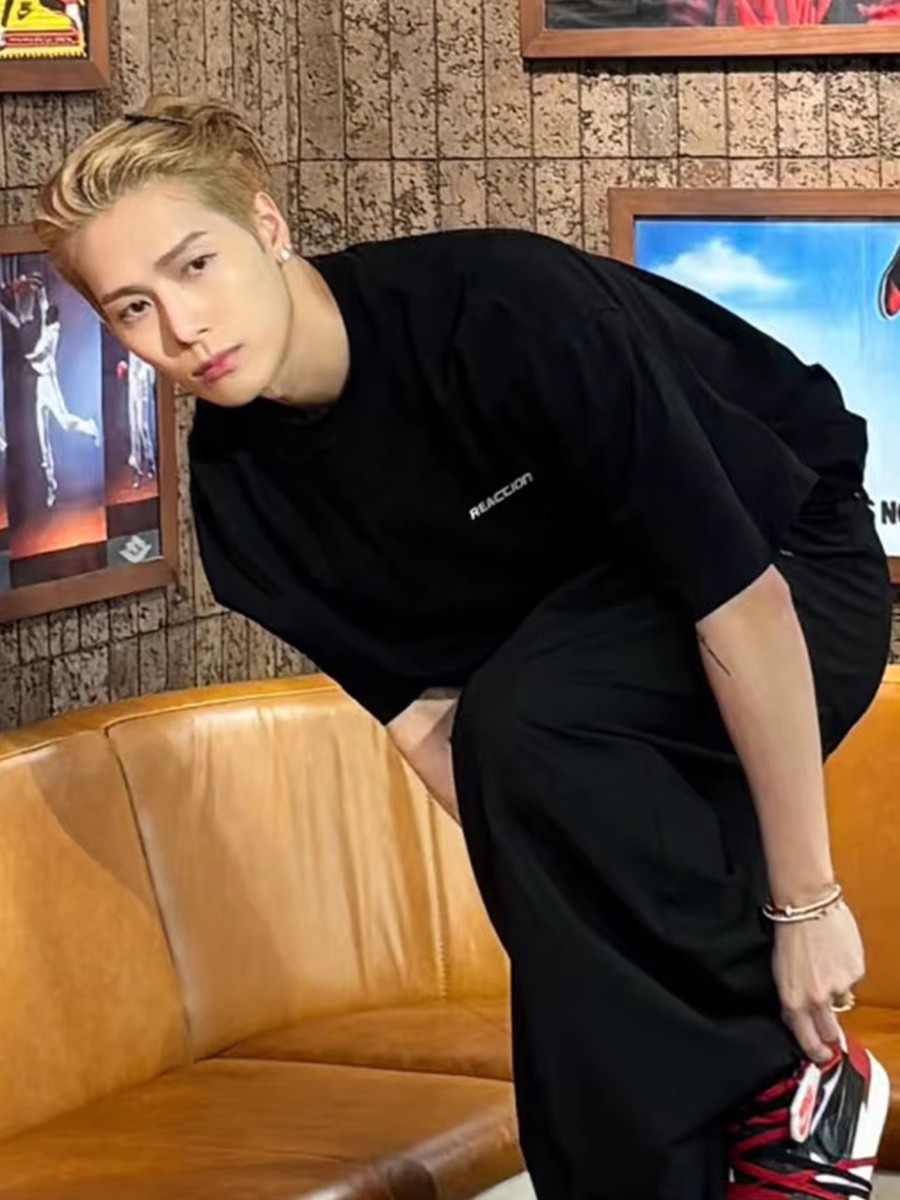 王嘉尔明星网红同款t恤短袖重磅纯棉夏季美式潮牌半袖男款上衣服T详情17