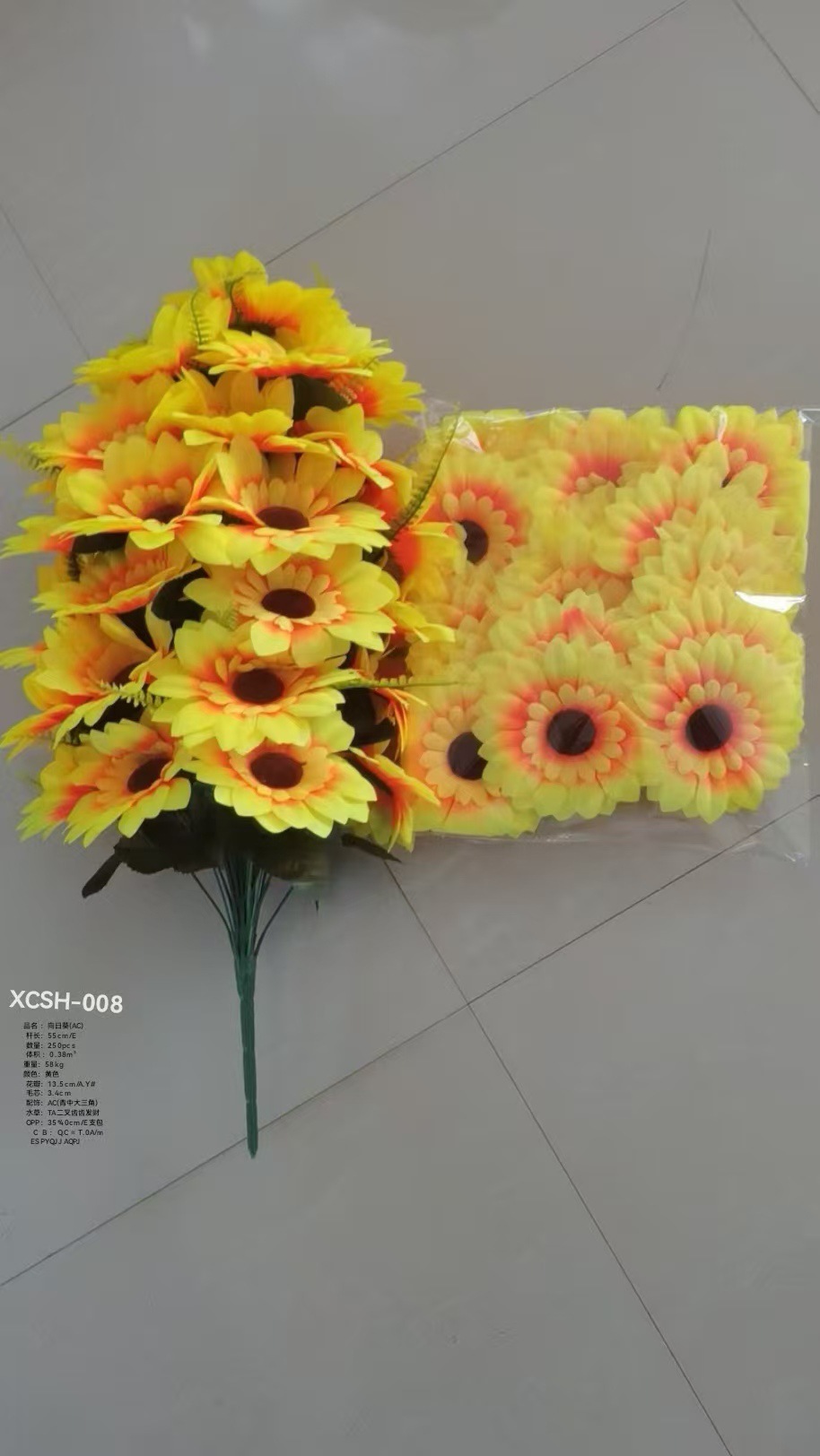厂家直销仿真花定制菊花玫瑰花牡丹花太阳花马蹄莲向日葵芙蓉批发详情13