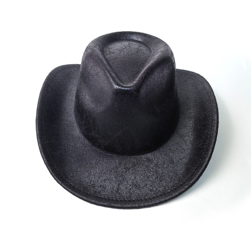 欧美复古纹理牛仔帽翘边遮阳爵士帽英伦礼帽日常使用详情5