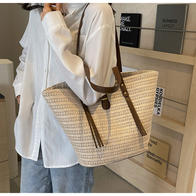 草编大容量包女包编织夏天沙滩女2024新款包包单肩手提托特包大包详情34