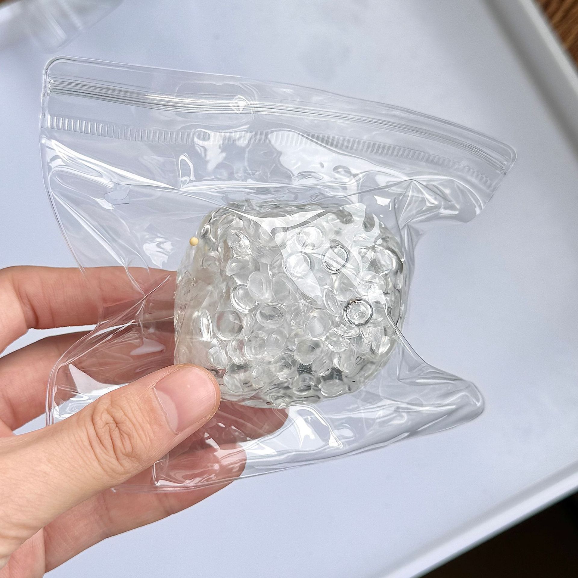 手作球透明冰川珠子爆爆珠解压发泄吵吵球创意玩具儿童无毒减压玩具详情4