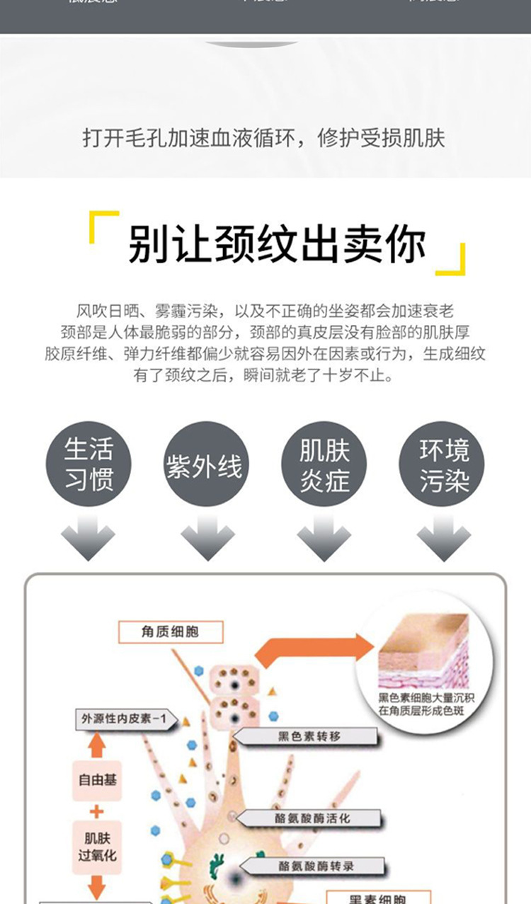 微电流颈部美容仪颈脸两用 颈纹法令纹按摩仪家用便携美颈仪跨境详情8