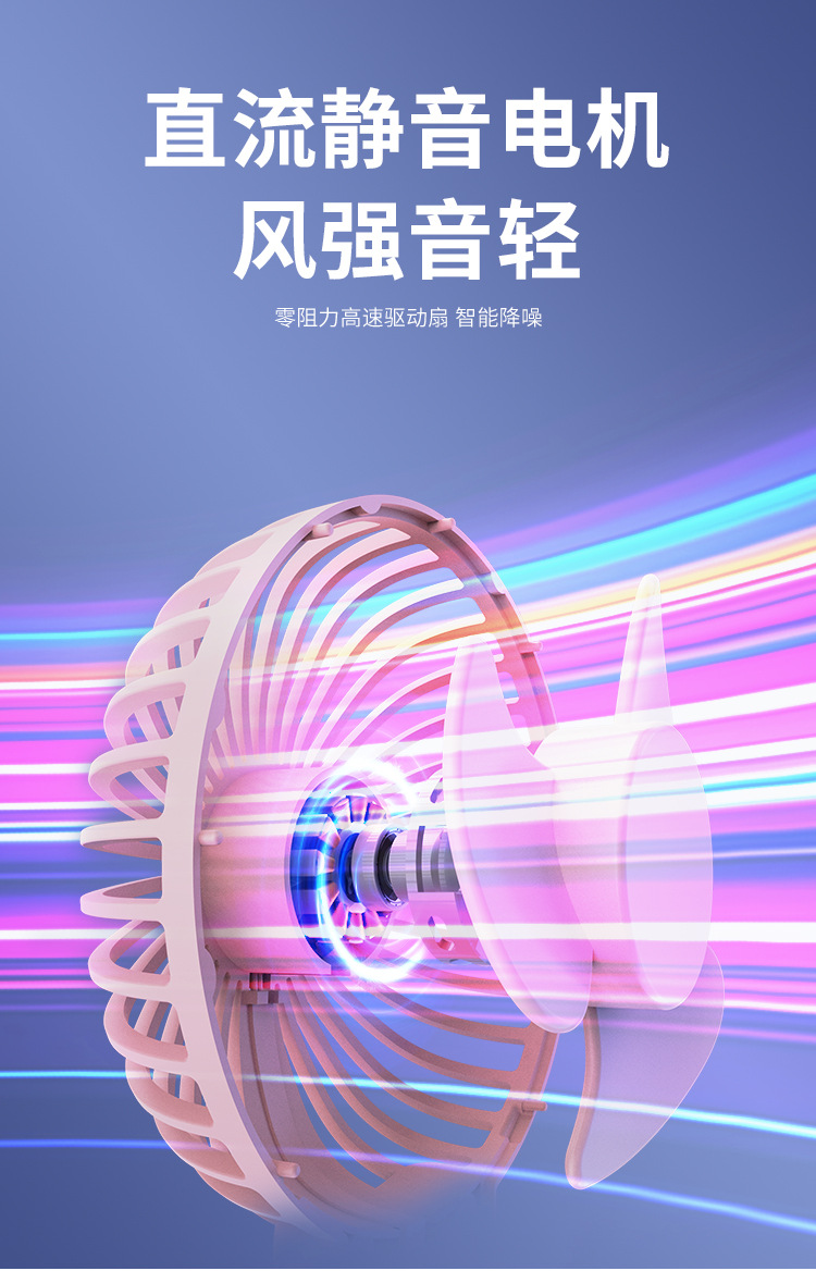 A new handheld portable mini usb charging summer outdoor travel long-life small electric fan pic 6