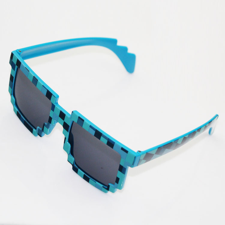 Mosaic square glasses, a must-have for showing off in the 2D world, sunglasses, blurred rectangular pixel glasses, Douyin, Kuaishou pic 23