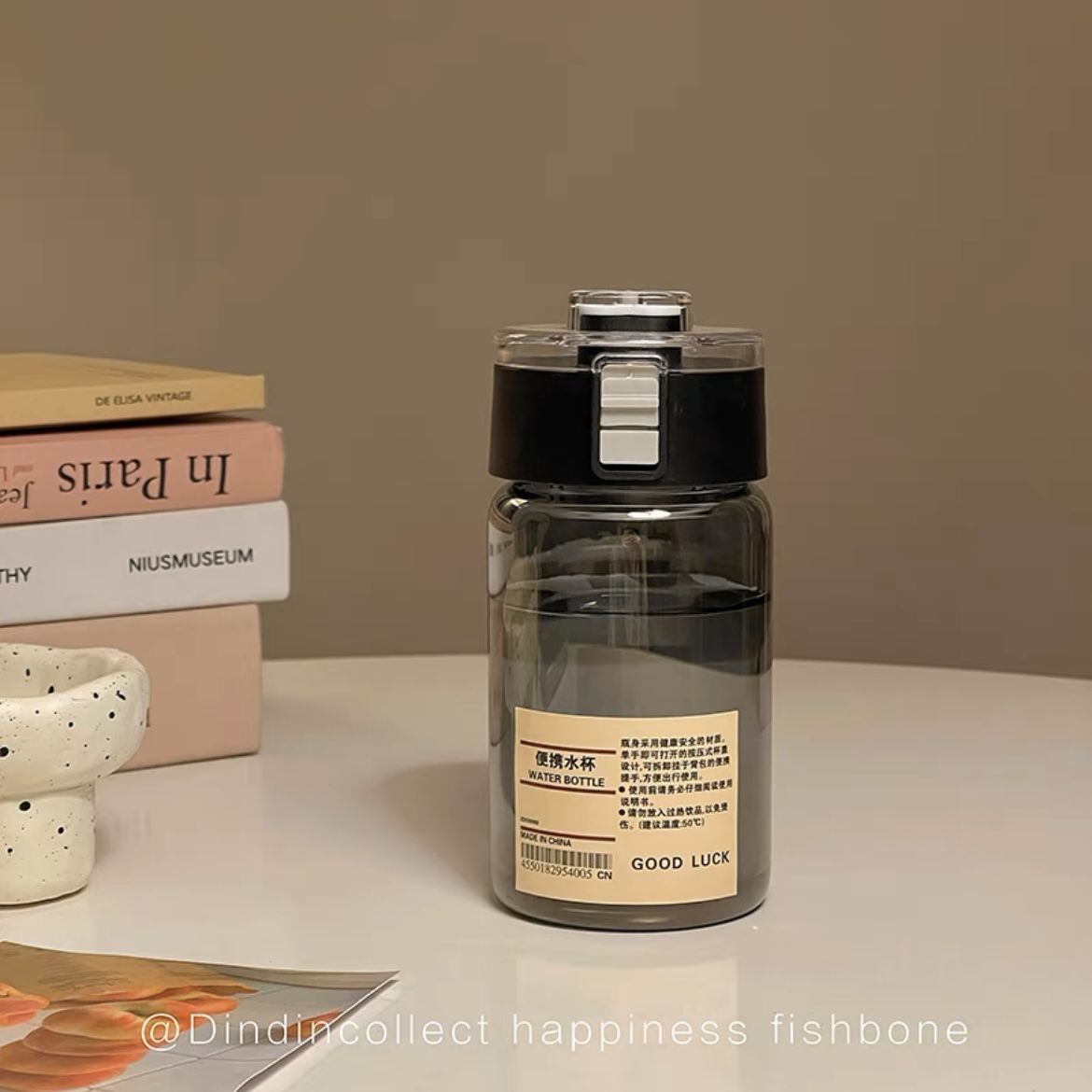 Muji pc water cup outdoor sports portable and easy-to-use cup, high appearance level, simple and durable plastic cup with tea strainer, direct drinking cup pic 3