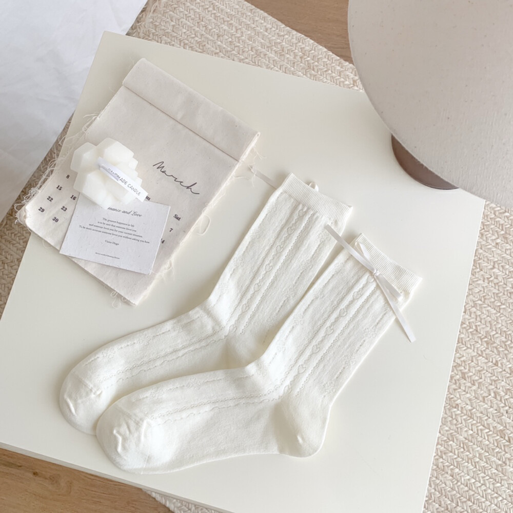 White twisted bubble mouth lace socks, summer thin black fungus edge mid-calf socks, Mary Jane Dui Dui breathable thin socks pic 2