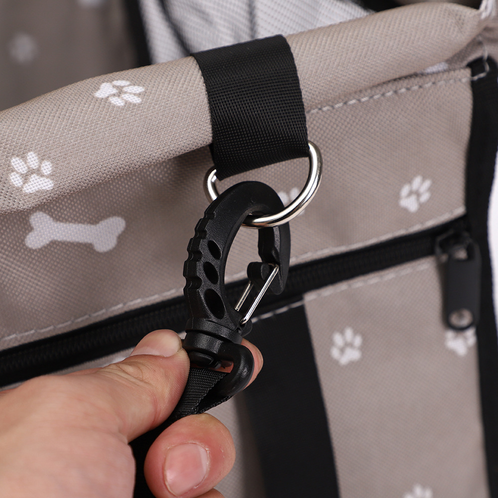 Rongka Pet Cross-border Car Pet Bag, Cute Printed Portable Pet Bag, Oxford Cloth Car Pad Pet Hanging Bag, Pet Travel Bag pic 9