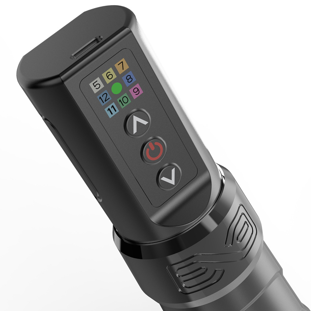 shanilak third-generation rechargeable tattoo pen with LCD display, tattoo needle motor, portable tattoo pen pic 9