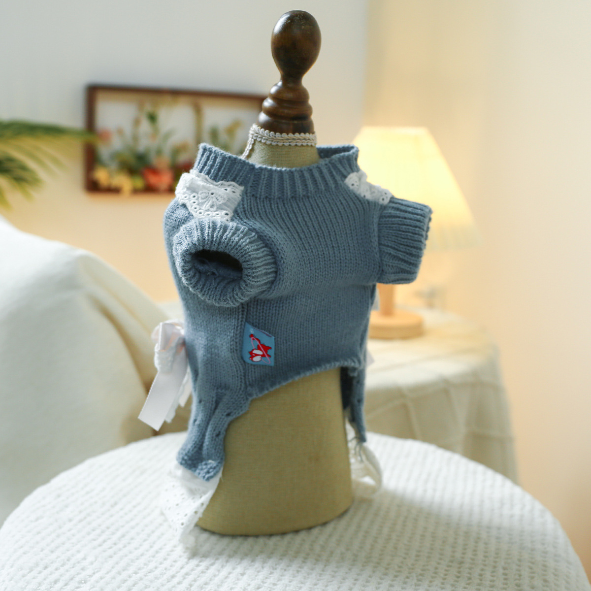 T Elegant princess cat and dog clothes, pet dog and cat warm and comfortable home clothes for autumn and winter, dog clothes, pet skirts pic 21