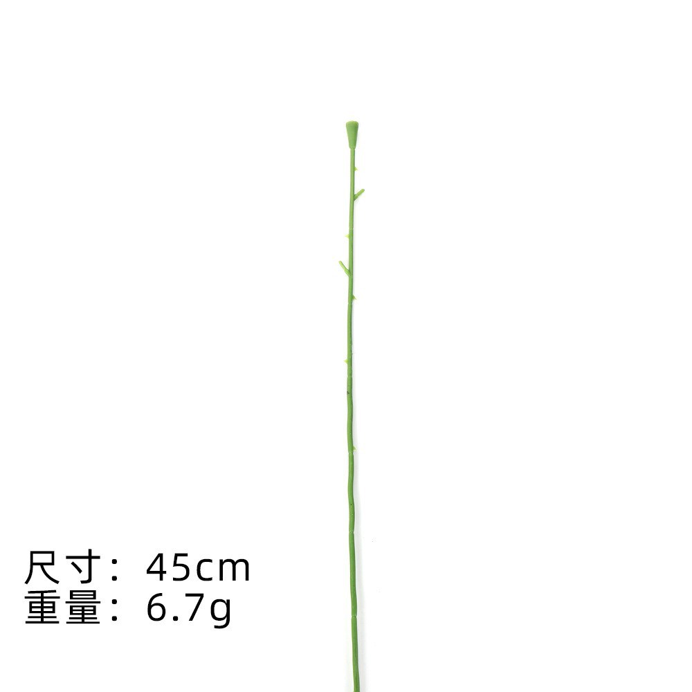 仿真花塑料玫瑰花枝配件假花干花制作花杆园艺装饰材料办公文化用品详情15