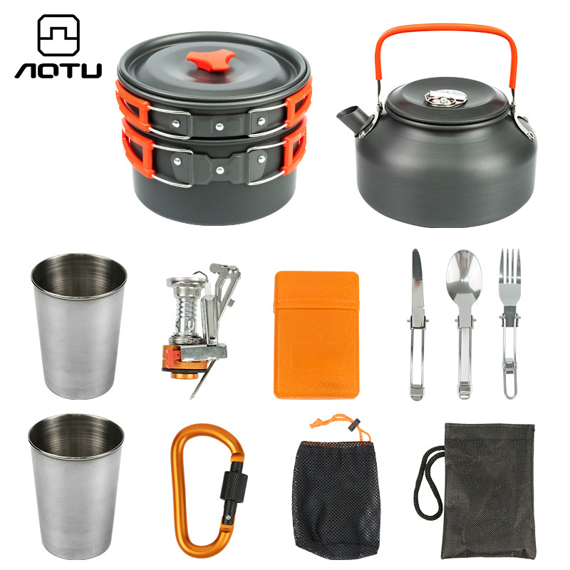 卡式炉韩式户外炊具套装钛杯淋浴器户外厨具用品详情23