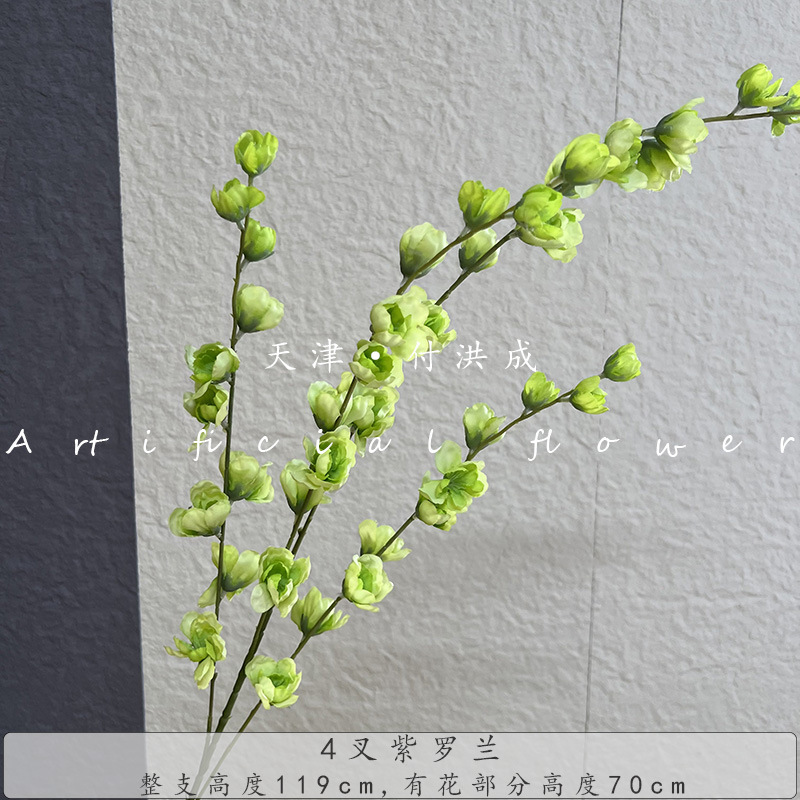 4-pronged violet, artificial rose, flying swallow, silk fabric, wedding hall, outdoor home decoration, ceiling flower wholesale bouquets pic 11