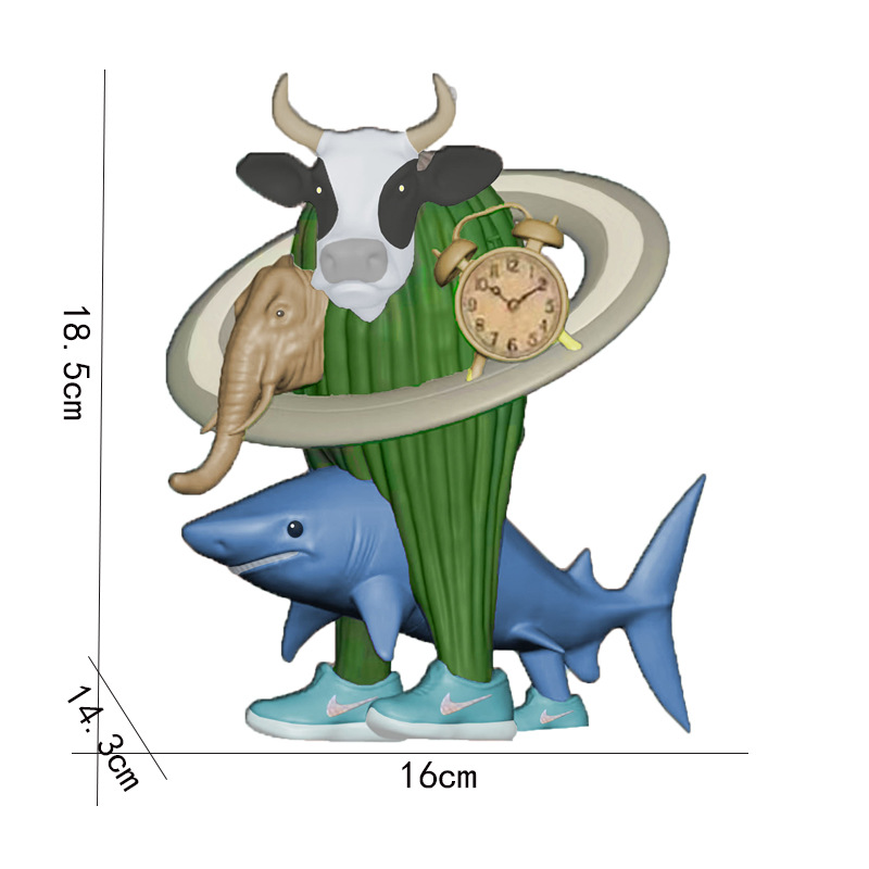 跨境新品18cm通通通木棍人融合版公仔大号山海经手办模型桌面摆件详情9