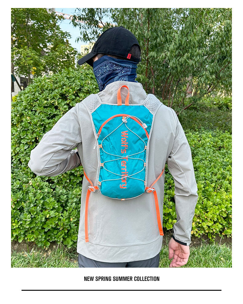 Outdoor cross-country backpacking, marathon running backpacking, hiking small mountain climbing backpack, mountain bike cycling, sports water bag backpacking pic 23