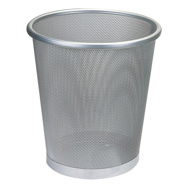 Wholesale metal mesh trash cans, household open type, office, kitchen and bathroom, INS style, uncovered waste paper baskets pic 16