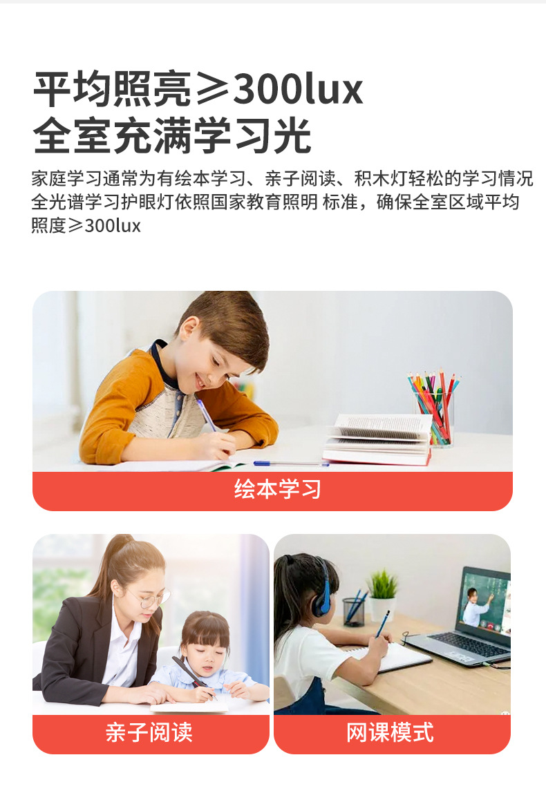 全光谱护眼LED吸顶灯家用客厅创意卧室现代普瑞灯具饰中山全屋详情11
