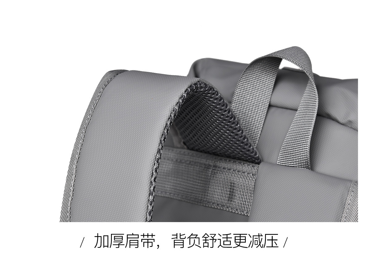 纯色休闲背包双肩包男女简约运动双肩背包通勤潮轻便旅行背包批发详情34