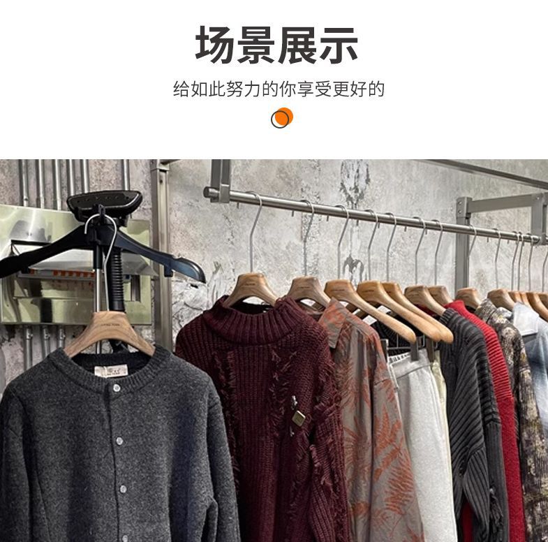 服装店大牌西服衣架树脂宽肩专柜衣撑品牌男女装西装衣挂＋LOGO详情5
