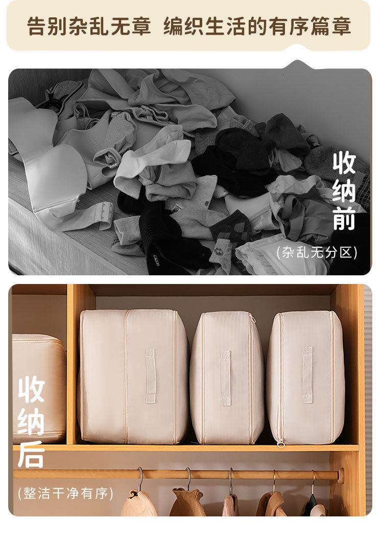 定制款楼兰压缩棉被袋大容量防尘羽绒服收纳袋冬天羽绒被搬家专用详情5