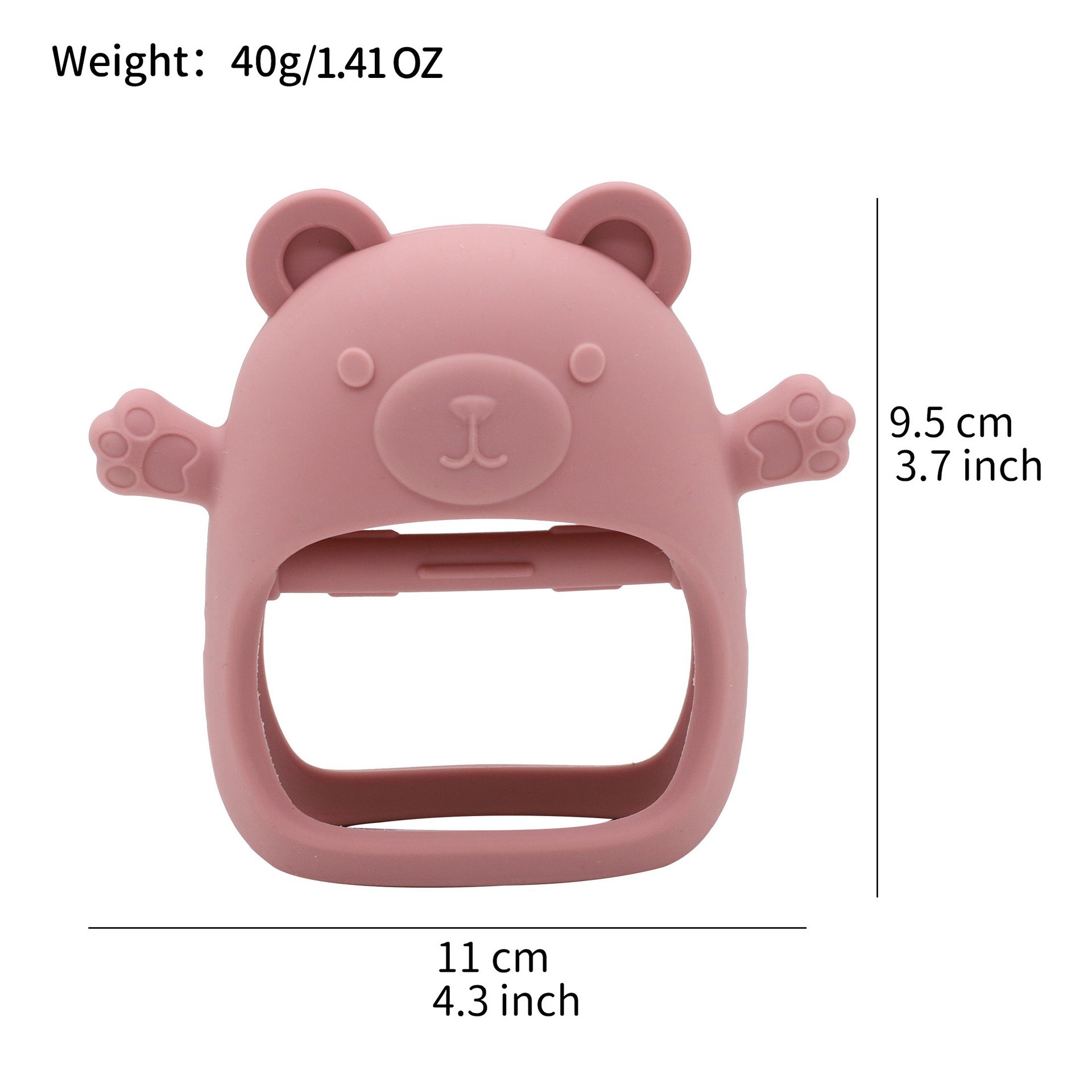婴童食品级/硅胶婴儿牙胶/婴儿出牙玩具/防吃手安抚动物详情11
