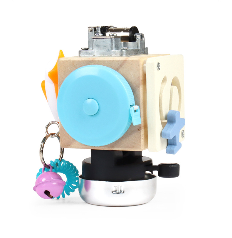 跨境木制儿童早教立体解锁忙碌小方块宝宝忙碌板玩具批发详情19