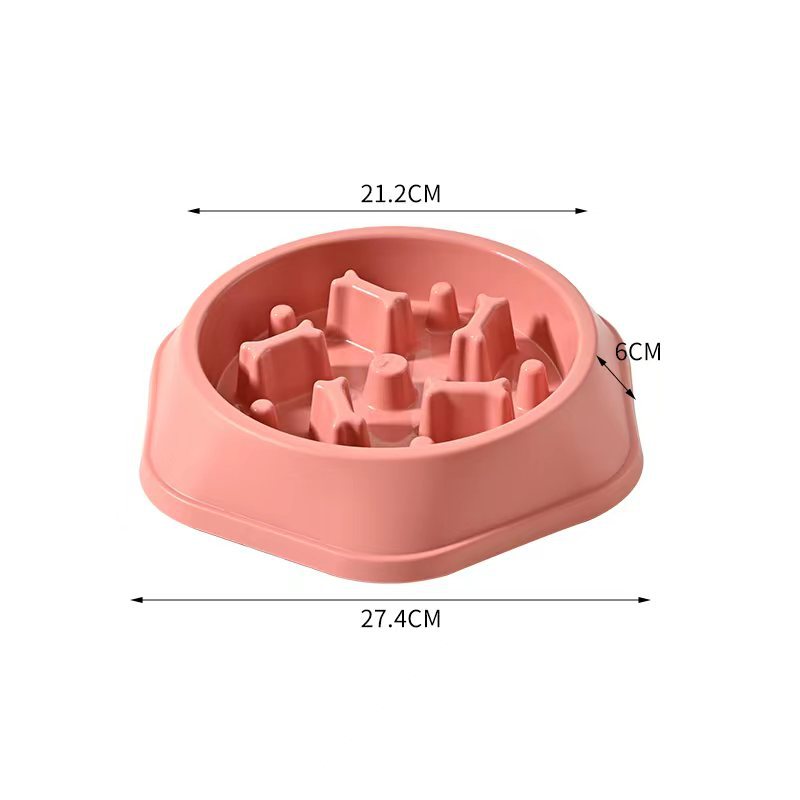 Dog bowl, anti-choking slow food bowl, large and medium-sized dog feeder bowl, cat food bowl, dog food anti-tipping, pet supplies pic 4