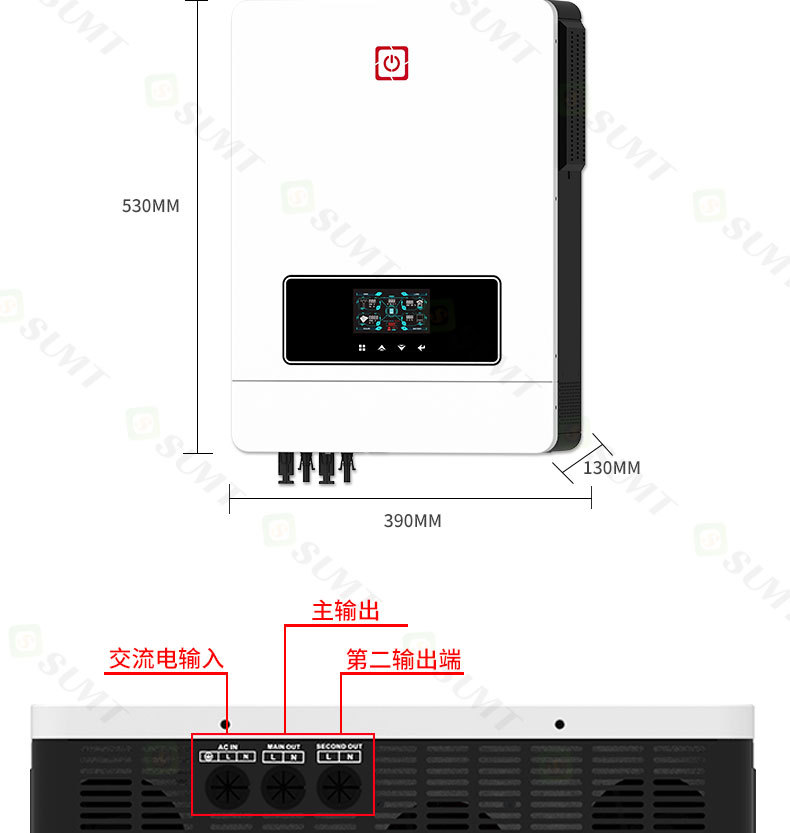 MAX-10.2KW wholesale hybrid grid MPPT dual PV dual output Inverter Hybrid inverter pic 8