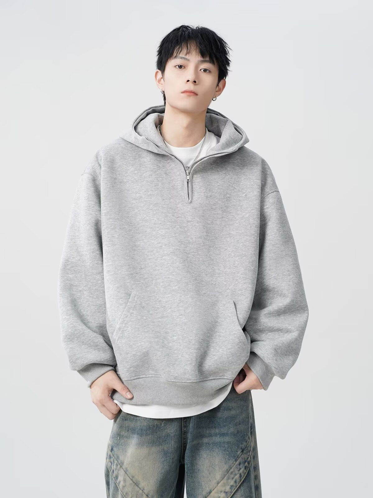 oversize casual versatile top fashion men's hoodie详情28