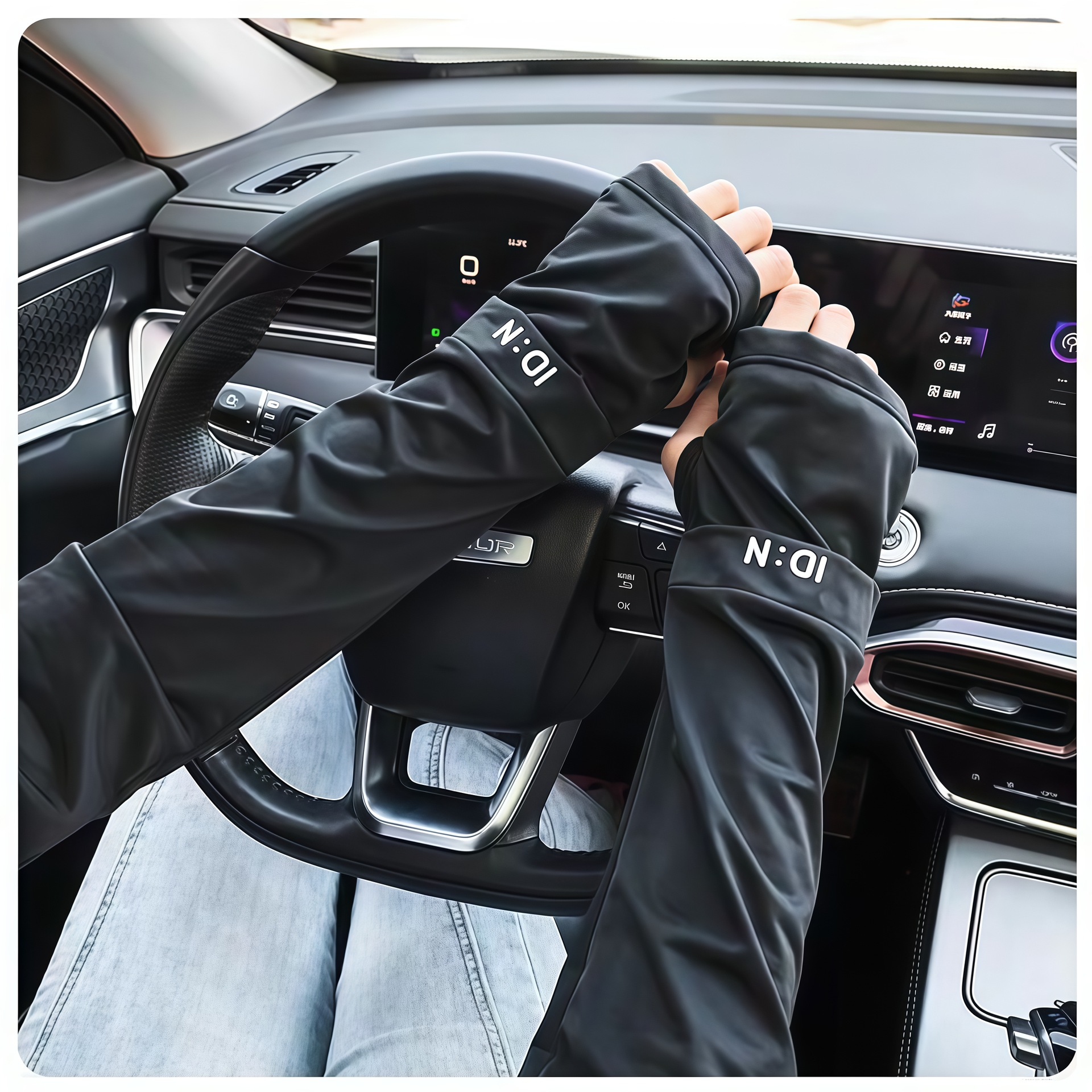 Ice Silk Sun protection loose sleeve for women 2025 new style Ice sleeve UV protection Thin hand sleeve for outdoor cycling and driving pic 11