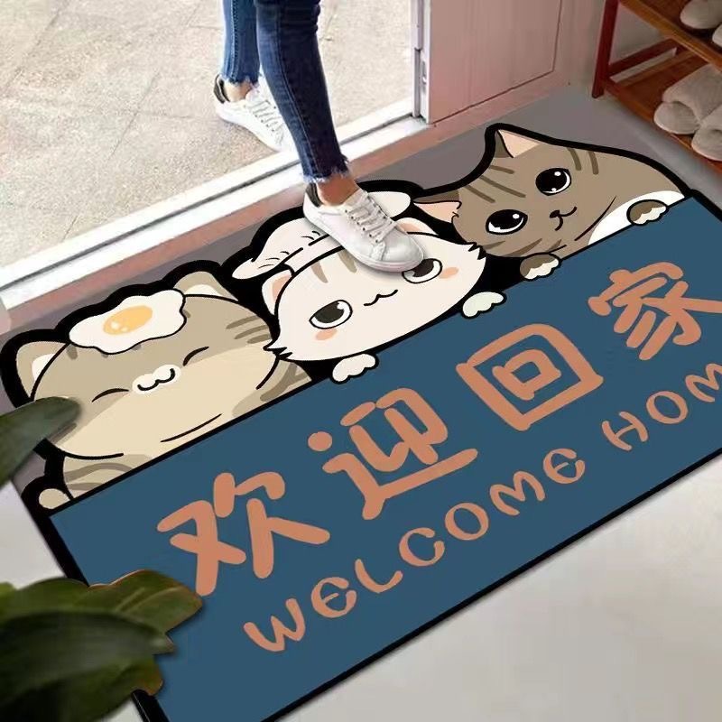 地垫入户门垫硅藻泥浴室卫生间门口防滑垫耐脏吸水速干家用卡通详情2