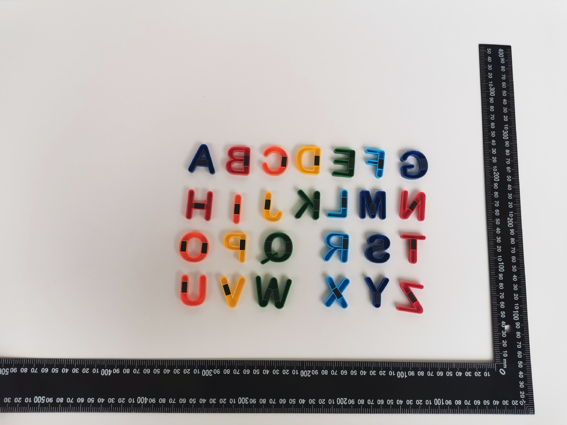 热卖多色磁性环保字母贴儿童益智玩具磁力贴冰箱贴大写字母拼图详情16