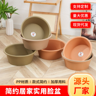 塑料垃圾桶家用压圈可印LOGO大容量圆形纸篓客厅塑料垃圾桶批发详情25
