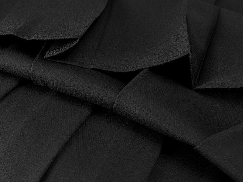 a new high-waisted, slimming, versatile mid-length A-line large-swing umbrella skirt with a flowing pleated skirt and suit skirt for women in summer pic 9