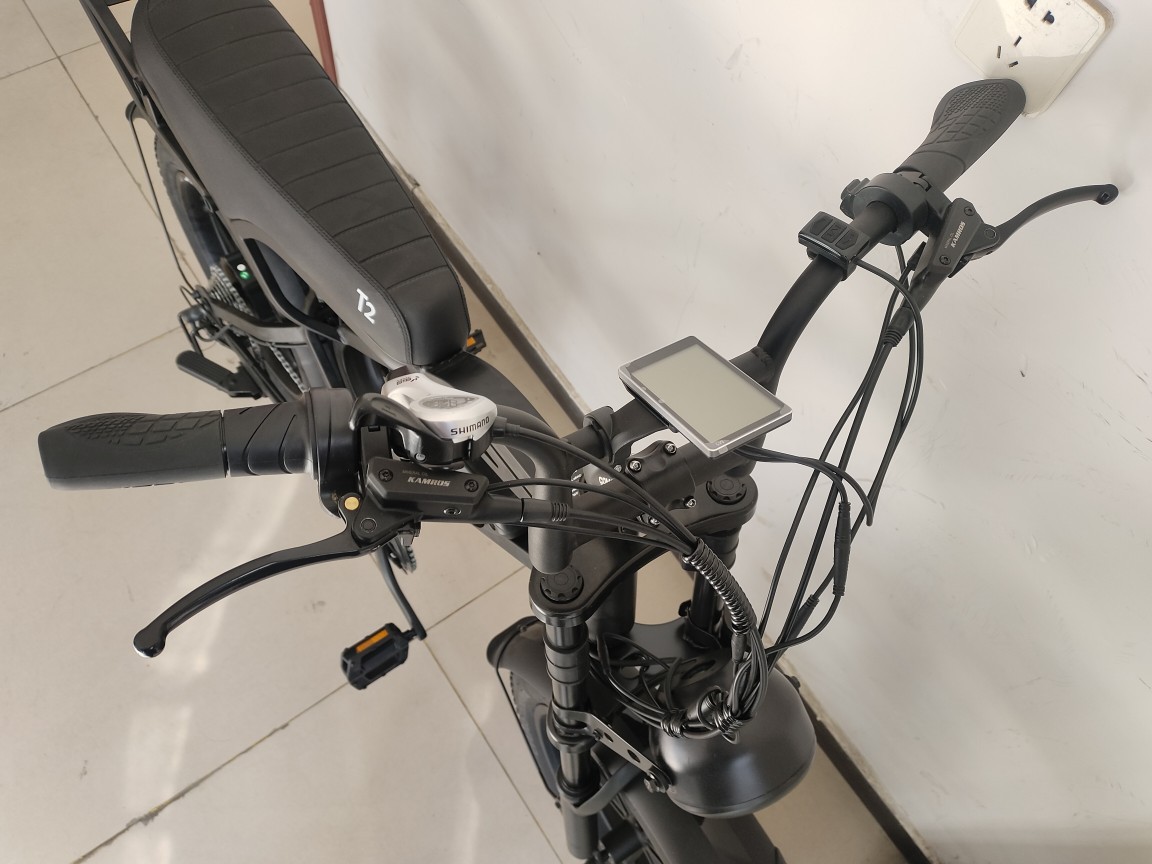 New energy ebike, electric-assisted bicycle, 2.0-inch fat tire, snow and beach off-road, v8 electric motorcycle, front and rear supe pic 5