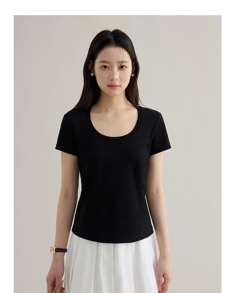 【 Blockbuster B: Super Comfortable Double-collar T-shirt with Upgraded Fabric 】 Spring short-sleeved T-shirt pic 50