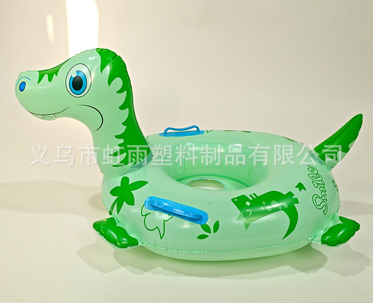 新款现货动物坐圈儿童游泳圈 恐龙坐艇卡通坐骑圈 带把手水上泳圈详情3