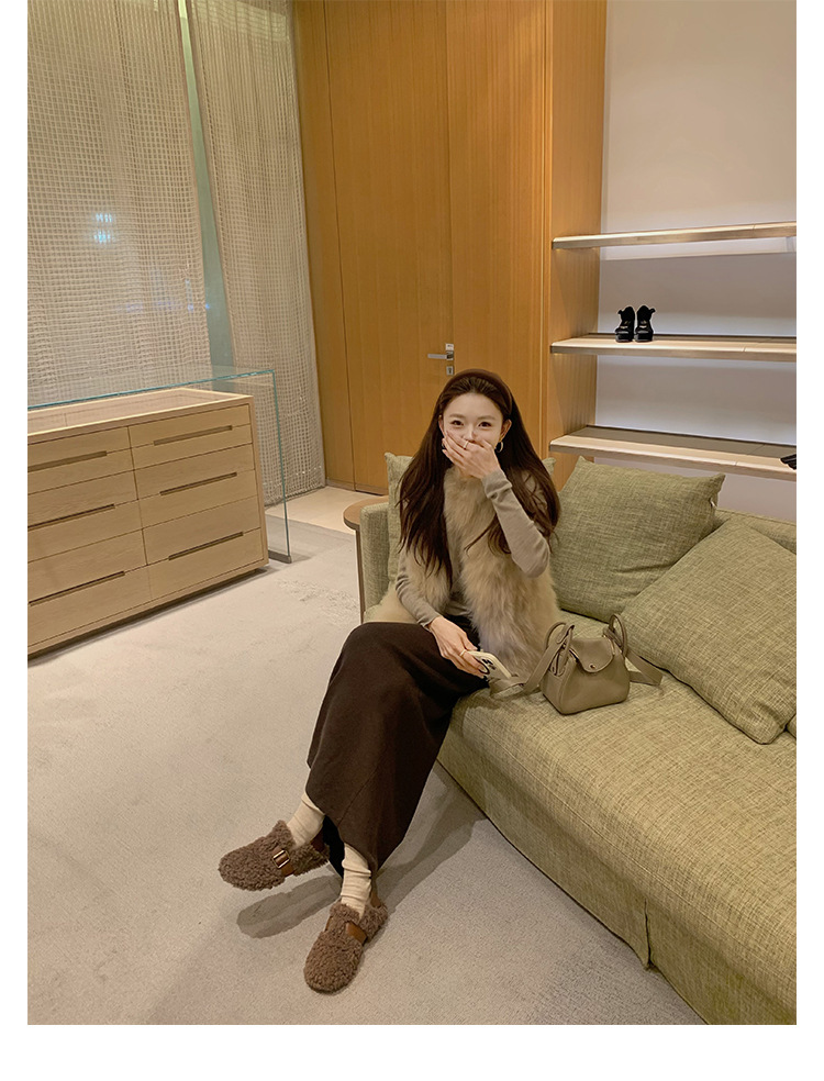 Warm and cozy plush slippers for women, winter home cotton slippers, warm and comfortable, anti-slip thick-soled plush slippers for women pic 31