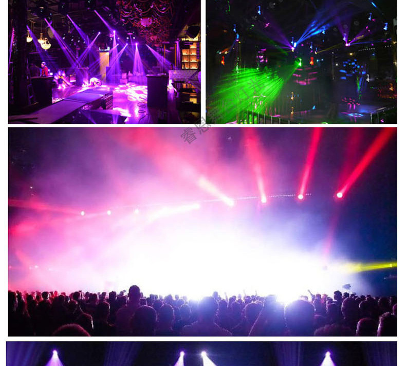 Three-head beam moving head light, ambient light, home KTV, seven-color rotating light, laser light, laser light, bar and bar pic 15