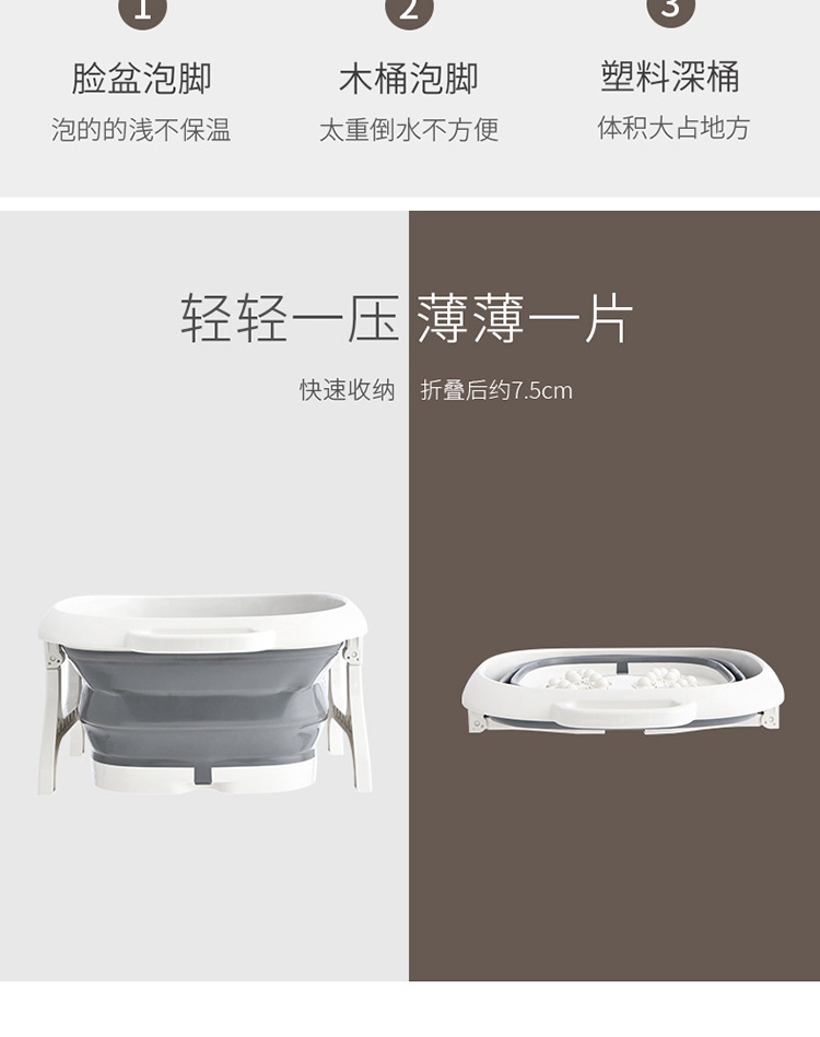 sp sauce foldable foot bath tub, home massage foot basin, constant-temperature foot bath basin, portable wonder pic 19