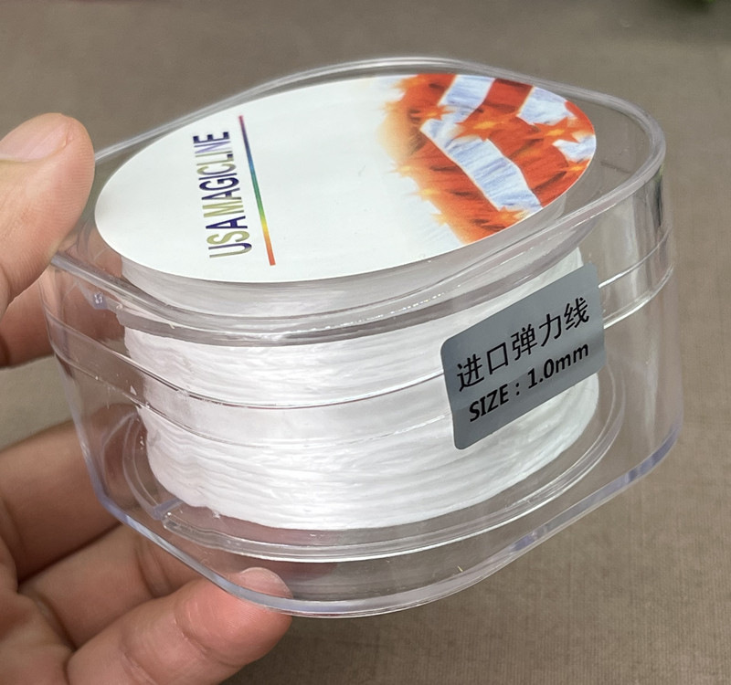 Imported wear-resistant bead-threading rubber band bracelet string, pearl and cultural plaything crystal elastic string, ultra-fine Buddhist prayer bead string pic 18