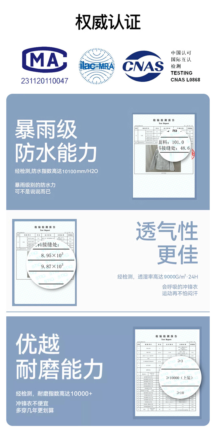 国标压胶户外冲锋衣男女三合一两件套防风防水外套工作服可印LOGO详情15