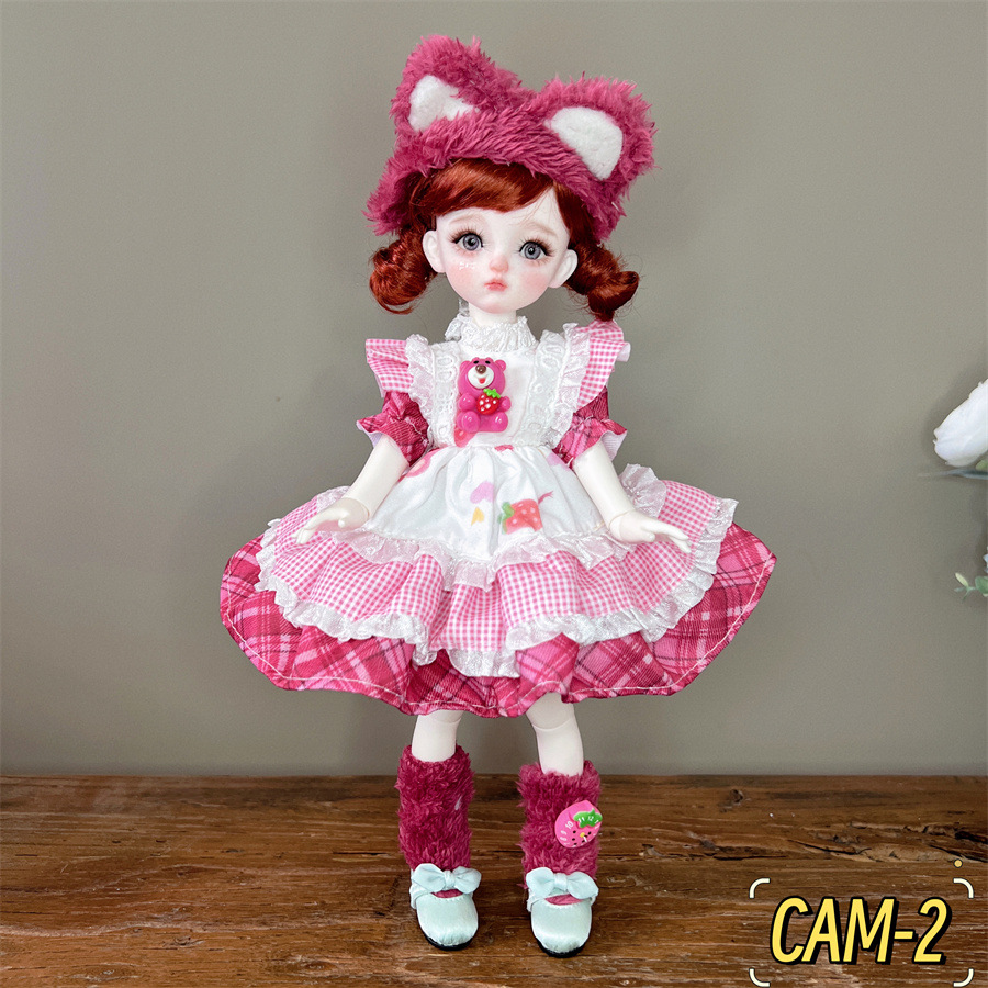 6分BJD玩偶换装衣服30厘米洋娃娃衣服森系可爱卡通洛丽塔裙子详情2